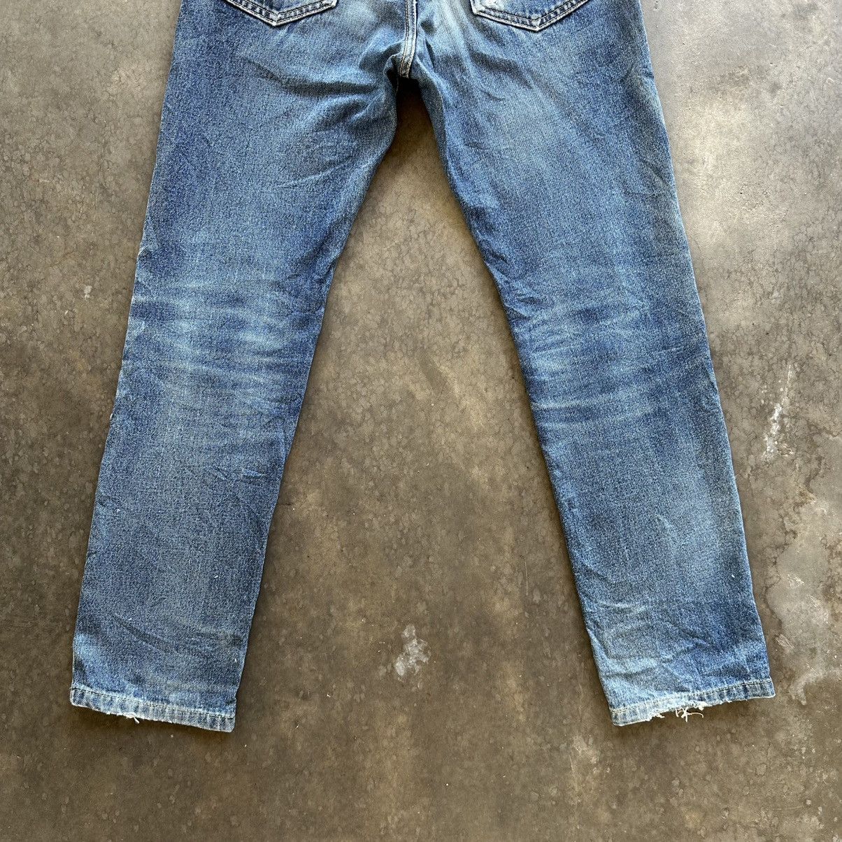 Japanese Brand Vintage Edwin Faded Denim Jean Pant W30 Size US 30 / EU 46 - 10 Thumbnail