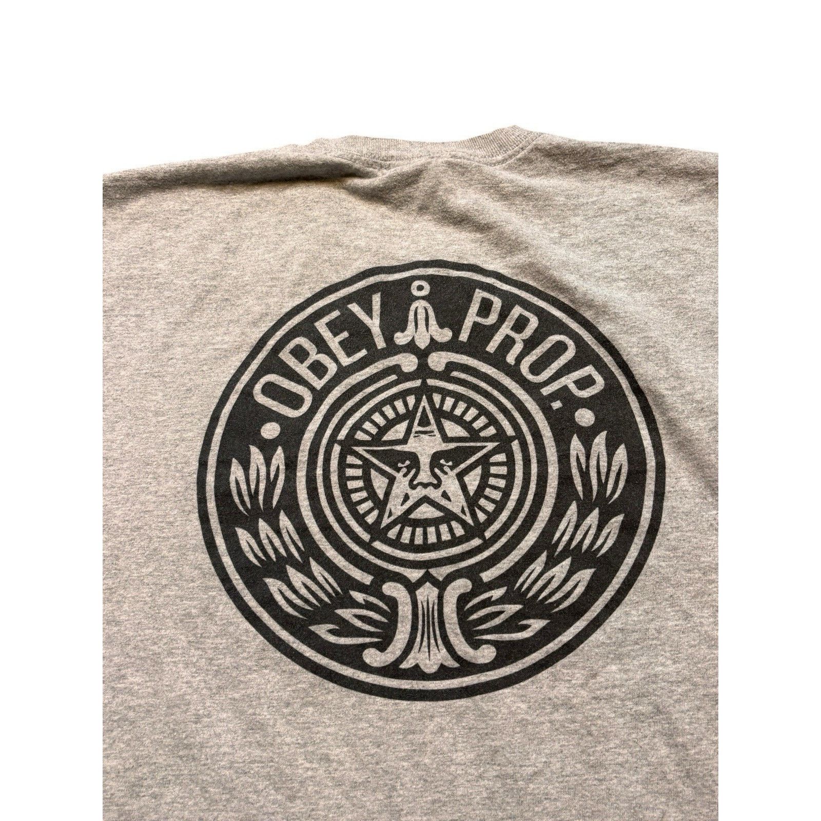 Obey OBEY Heather Gray Logo Graphic Tee Short Sleeve Mens Medium Size US M / EU 48-50 / 2 - 2 Thumbnail