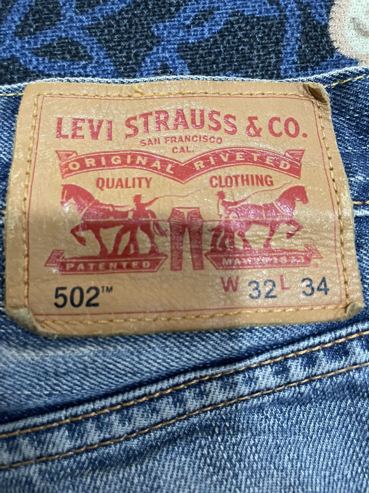 Levi's × Levi's Vintage Clothing Vintage Levi’s 502 Ripped Distressed Denim Size US 32 / EU 48 - 12 Thumbnail