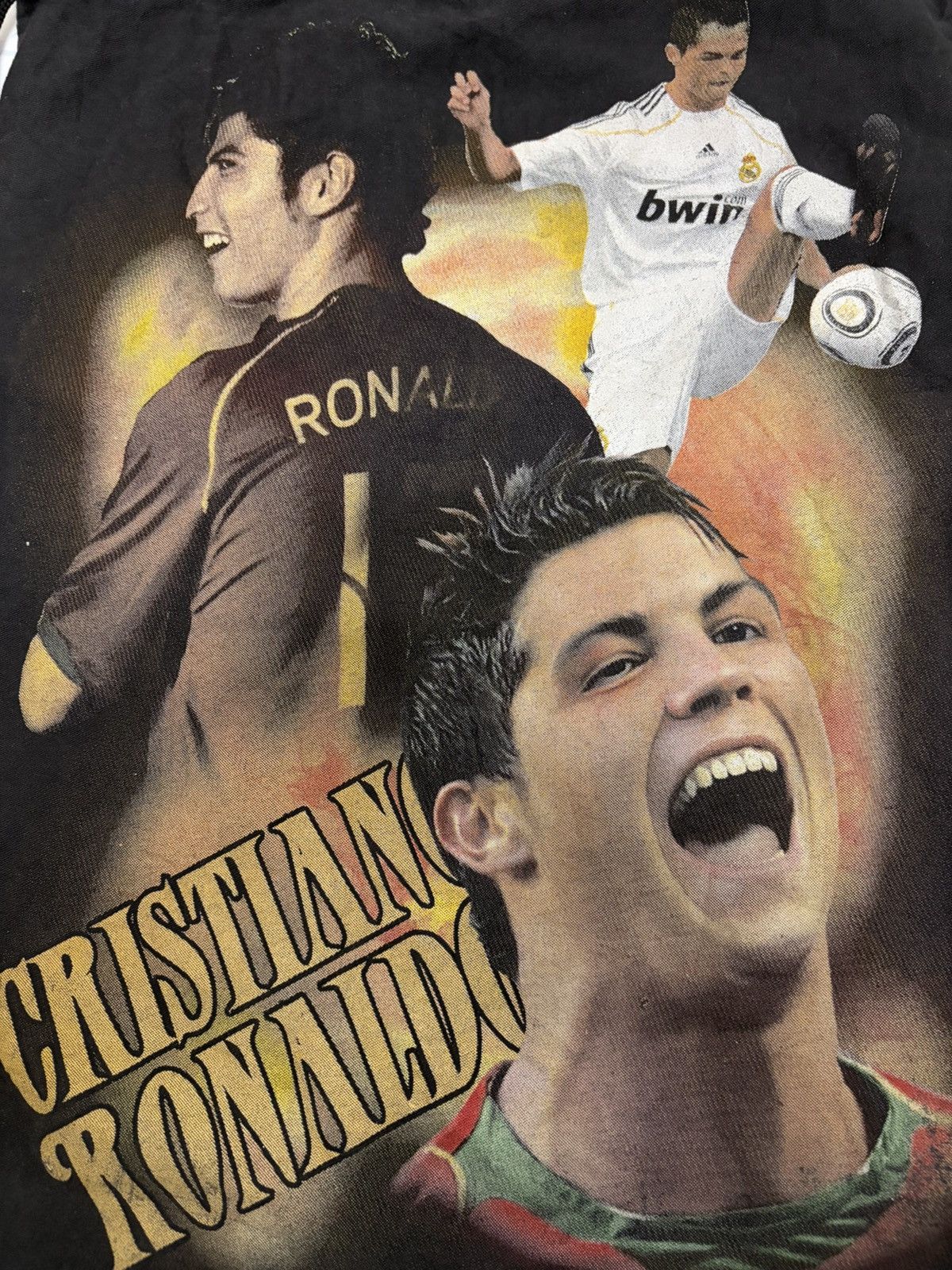 Vintage CR7 🔥 CRISTIANO RONALDO BEAUTY STAR POTRAIT DRAWSTRING BAG Size ONE SIZE - 3 Thumbnail