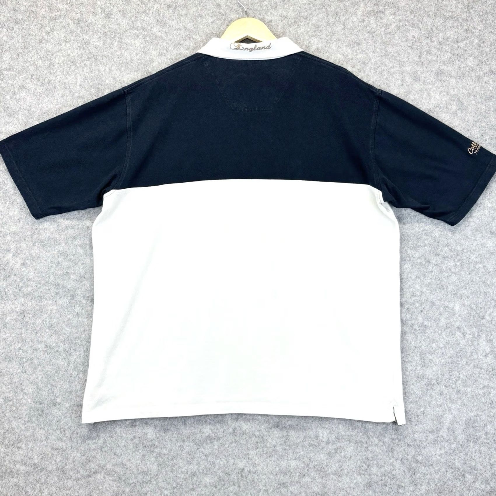 Cotton Traders Vintage Cotton Traders England Shirt Size 2XL Rugby Mens Navy White Size US XXL / EU 58 / 5 - 2 Thumbnail