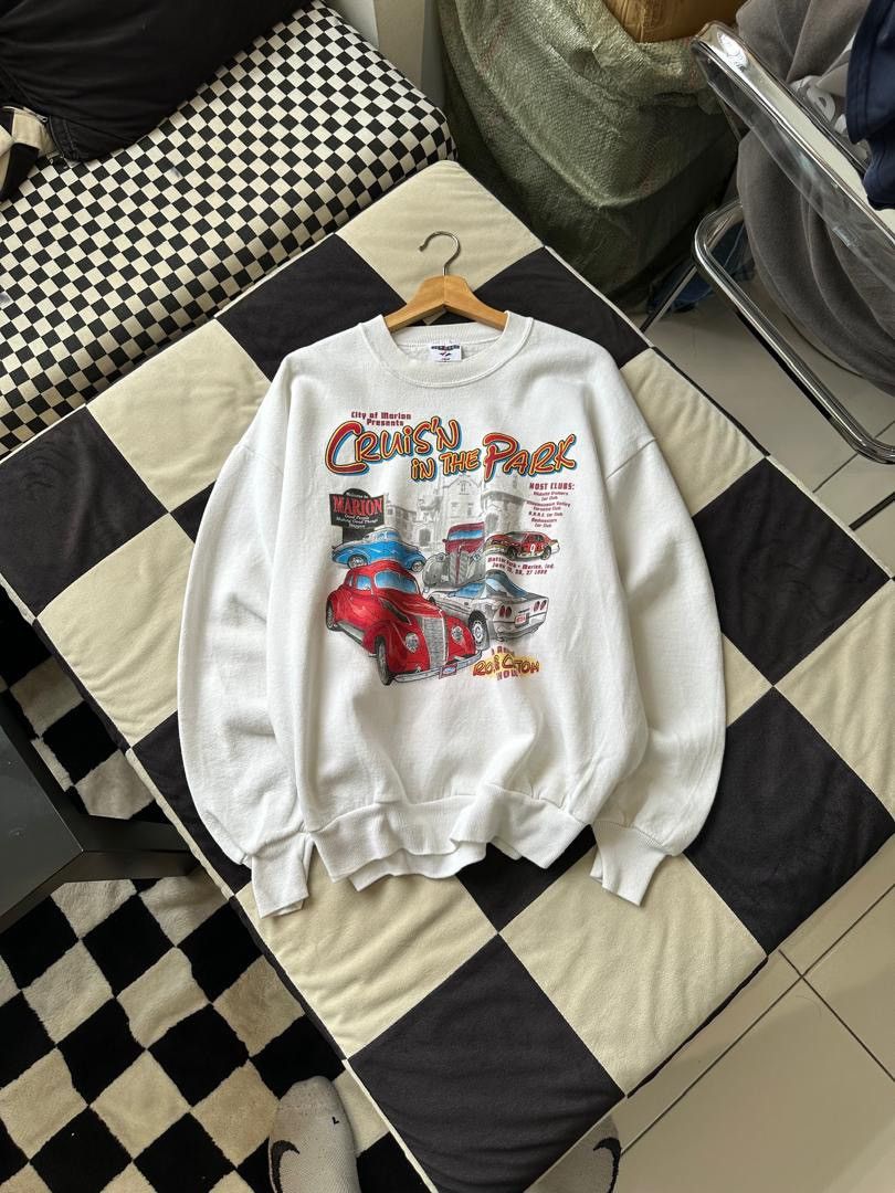 Jerzees × Vintage VINTAGE JERZEES CAR CLUB SWEATSHIRT Size US XL / EU 56 / 4 - 1 Thumbnail