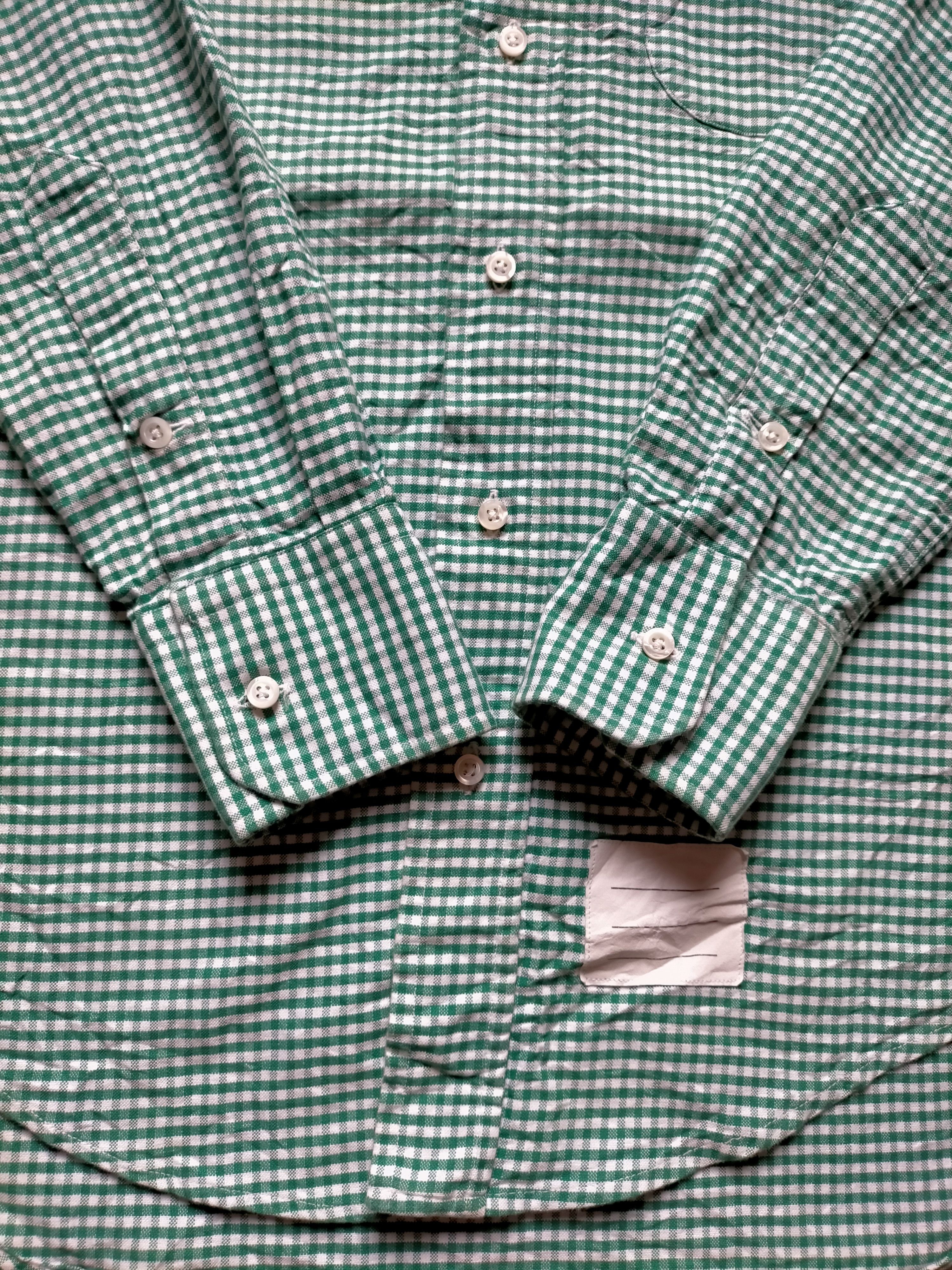 Thom Browne Thom Browne New York Green Check Button ups shirt Size US S / EU 44-46 / 1 - 13 Thumbnail