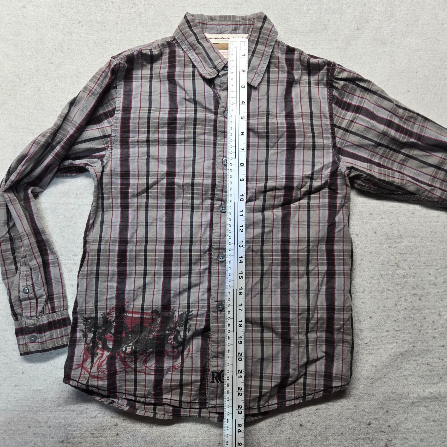 Camel Red Camel Shirt Mens M Medium Button-Up Plaid Long Sleeve Cotton Red Camel Regular Fit Casual, Workwear, Business, Travel - Mens Size US M / EU 48-50 / 2 - 6 Thumbnail