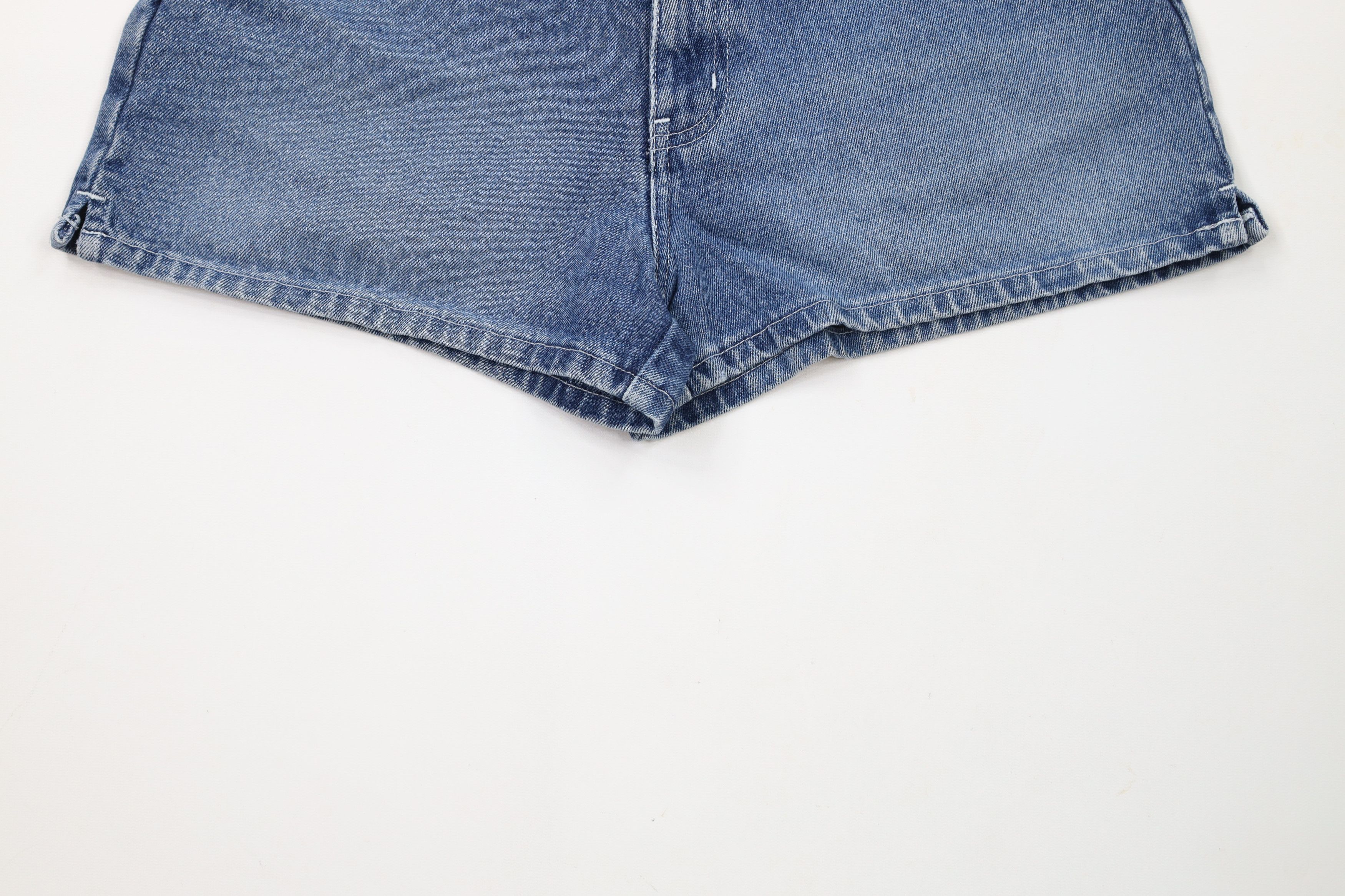 Vintage Vintage 90s Y2K Babydoll Heart Denim Jean Shorts Blue Cotton Size 32" / US 10 / IT 46 - 4 Thumbnail