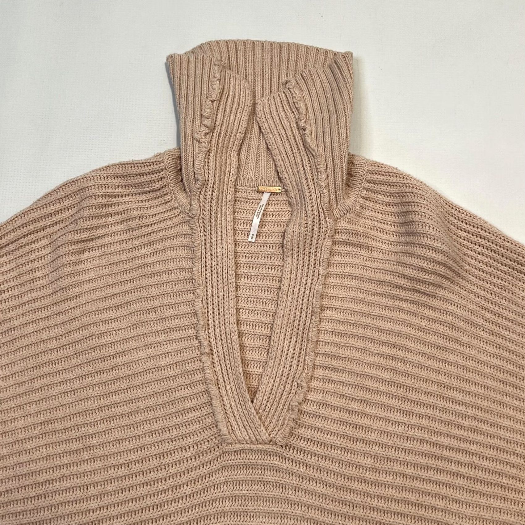 Free People Free People Sweater Womens Small Pink Ribbed Knit V Neck Pullover Boho Lightweight Size S / US 4 / IT 40 - 7 Thumbnail