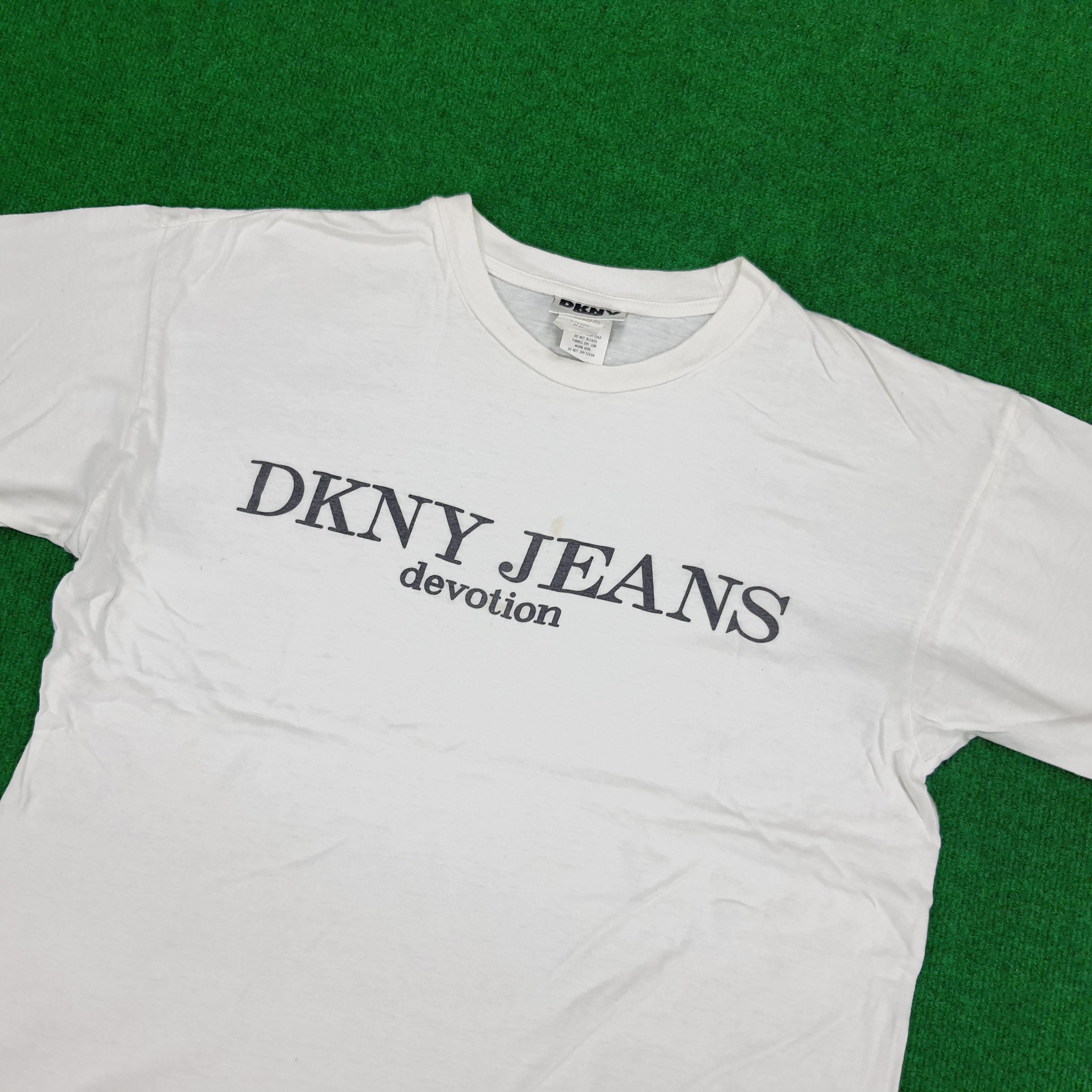 DKNY Vintage DKNY Jeans Devotion Streetwear T-shirt Size US XL / EU 56 / 4 - 2 Thumbnail