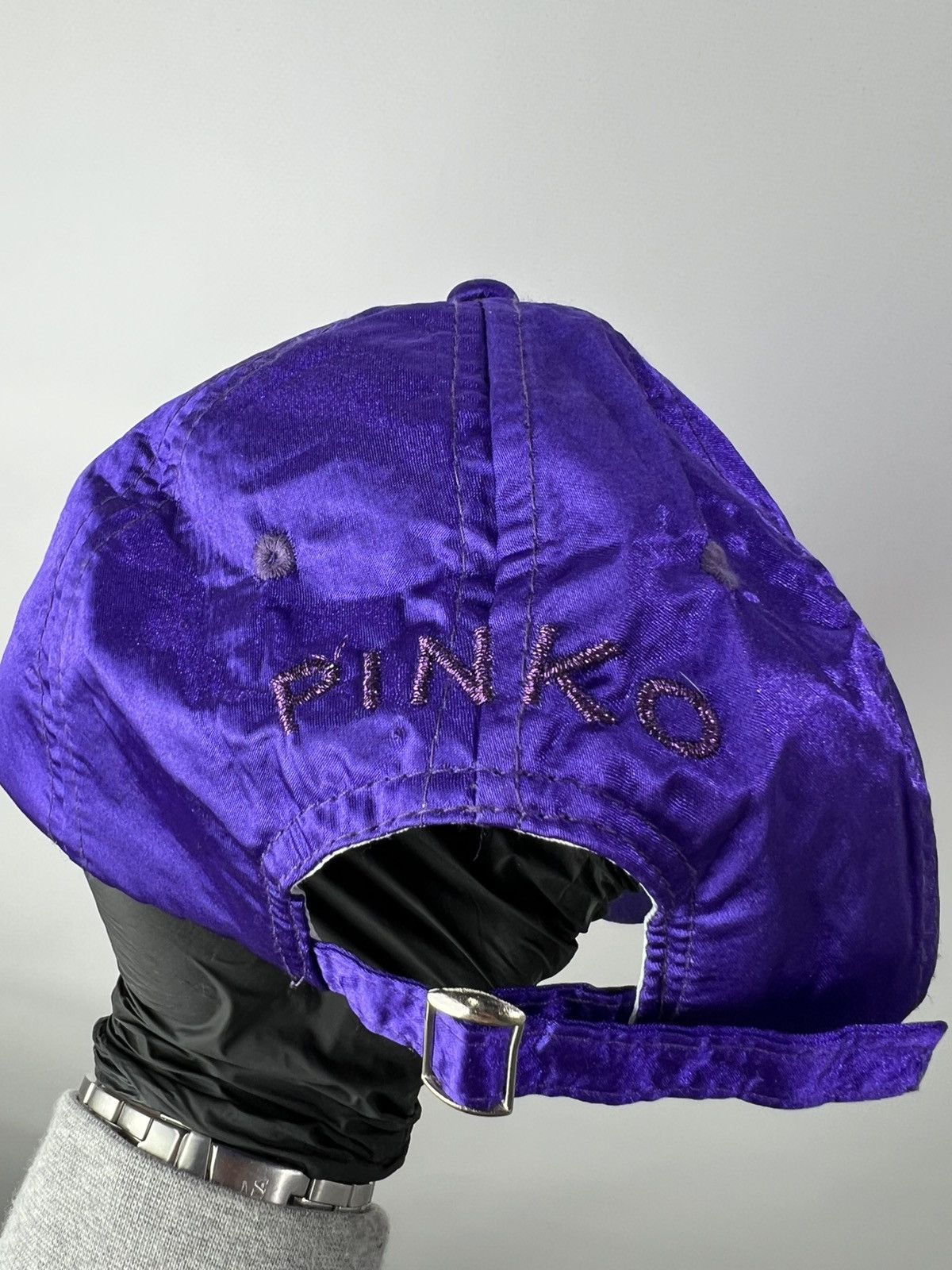Designer Vintage 90s designer streetwear Pinko purple cap Size ONE SIZE - 3 Thumbnail