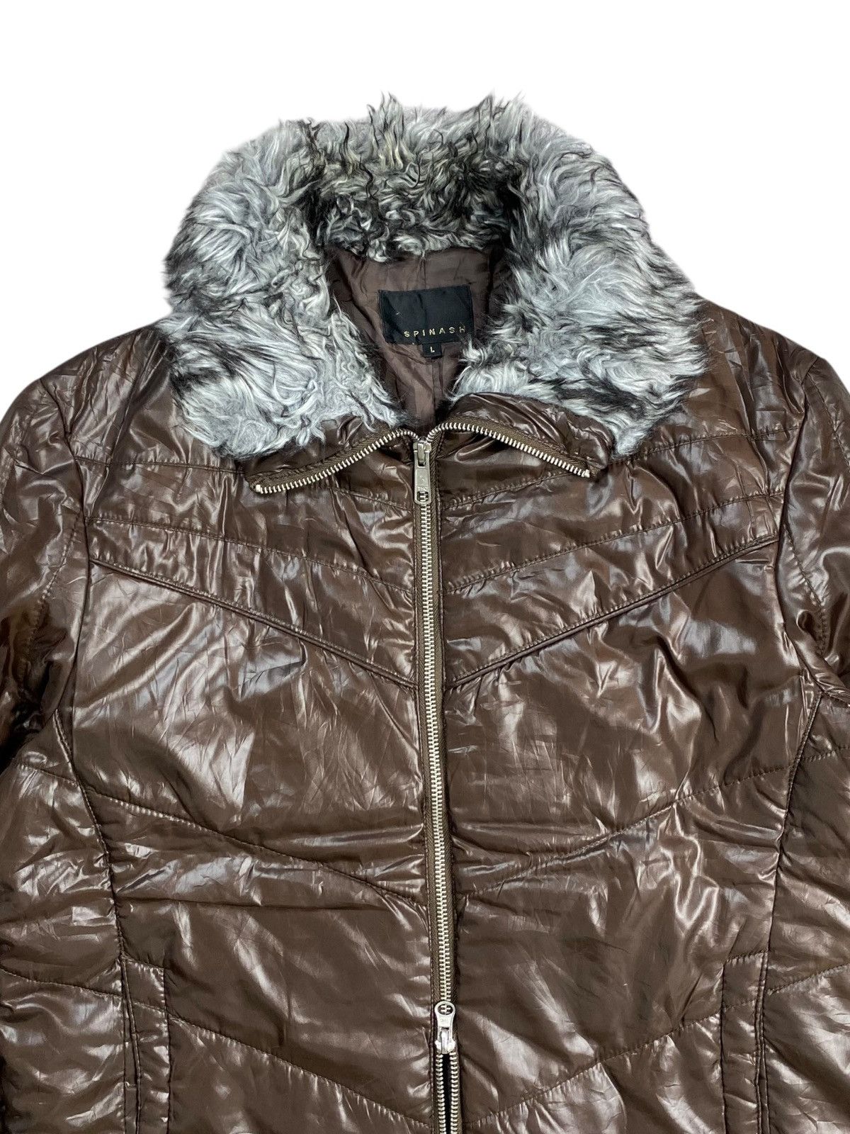 Tornado Mart RESTOCK Spinach - Vkei Style Trim Fur Jacket Size US M / EU 48-50 / 2 - 7 Thumbnail