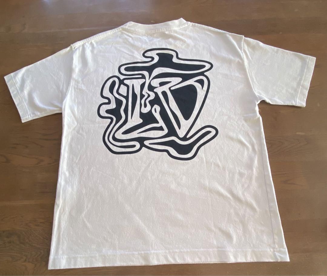 Louis Vuitton Louis Vuitton White Smoke Printed T-Shirt Size M 