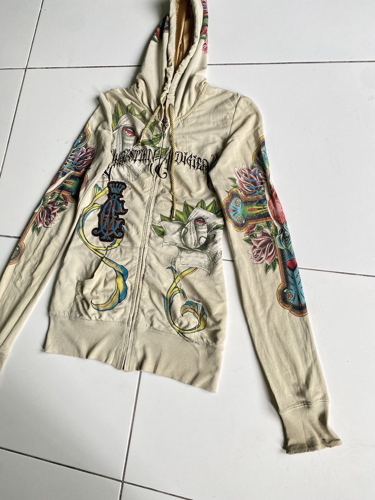 Affliction Christian audigier with love affliction zip Up Hoodie Size XS / US 0-2 / IT 36-38 - 4 Thumbnail