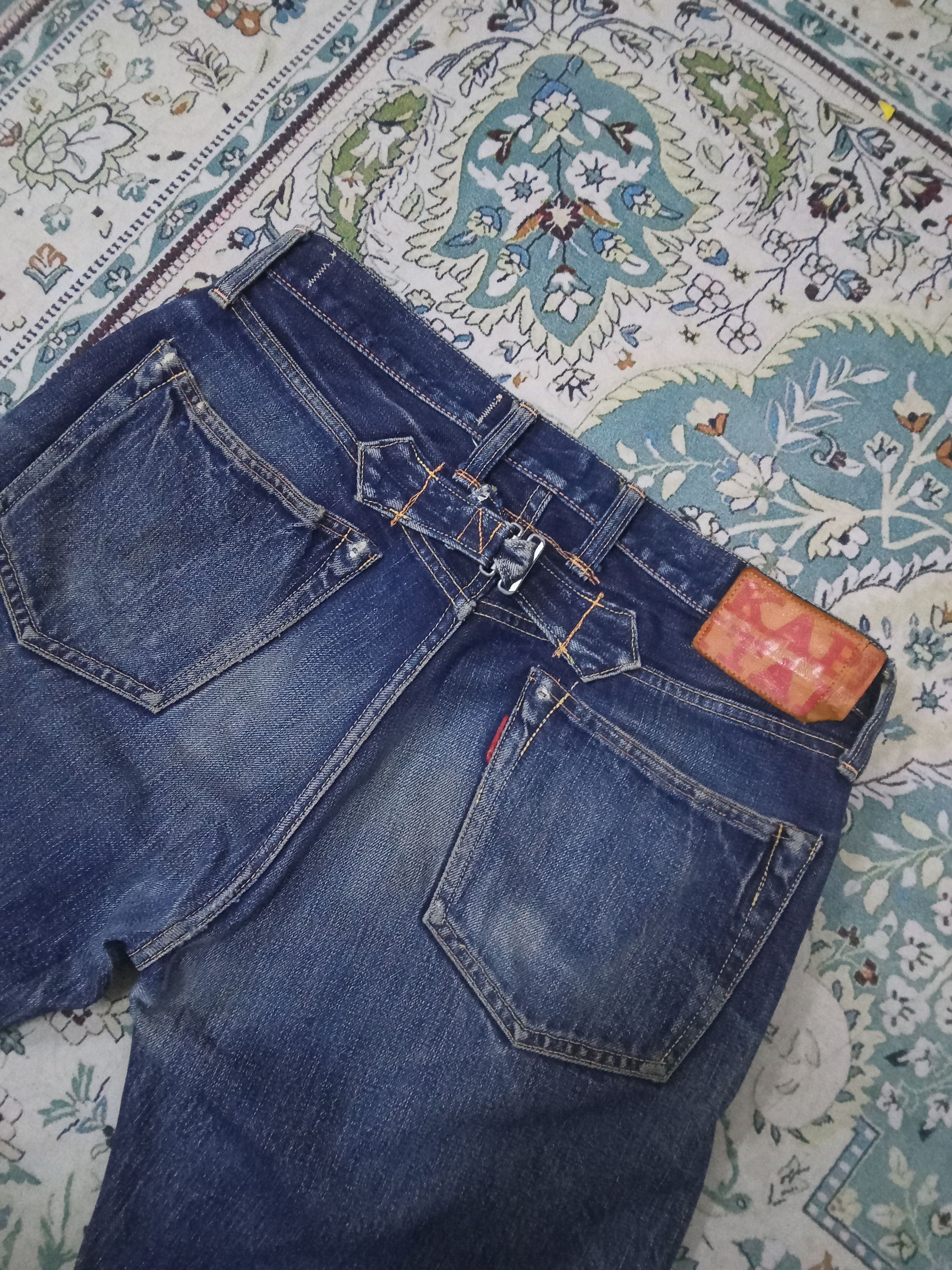 Kapital Kapital Redline Selvedge With Buckle Back Rare Jeans Size US 32 / EU 48 - 16 Thumbnail