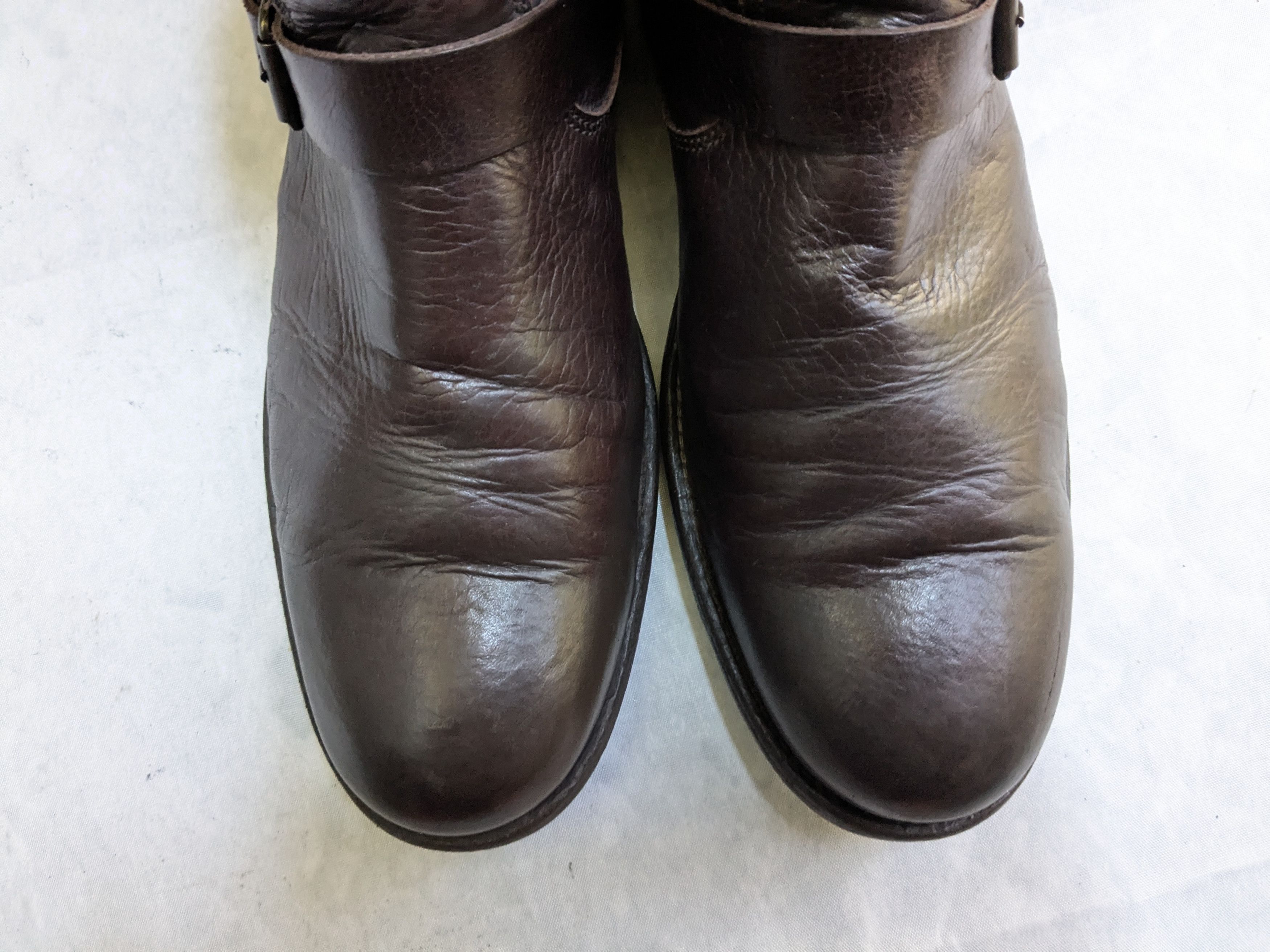 Frye Frye Engineer Brown Leather 11 D Leather Buckle Size US 11 / EU 44 - 2 Thumbnail