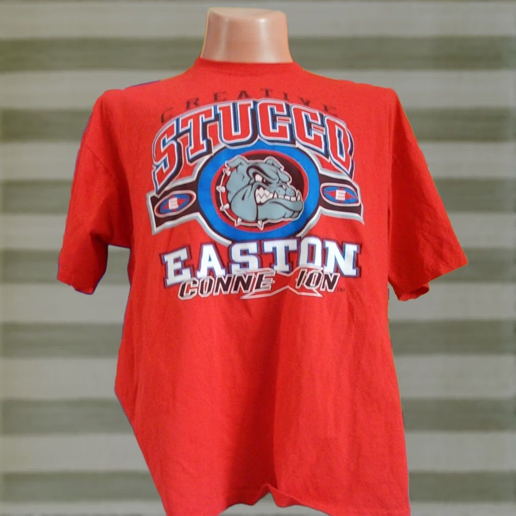 Jerzees VTG Jerzees EASTON Connexion Baseball T-Shirt M XL Red Mens 90s Graphic Print Crew Neck Short Sleeve Cotton/Polyester Shirt Size US XL / EU 56 / 4 - 1 Thumbnail