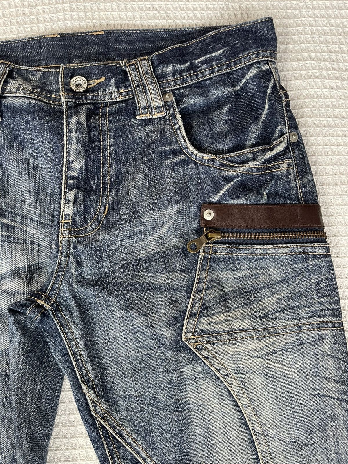 If Six Was Nine × Japanese Brand × Michel Klein Vintage’90s🔥MICHEL KLEIN🔥Side Pocket Bootcut Jeans Size US 31 - 10 Thumbnail