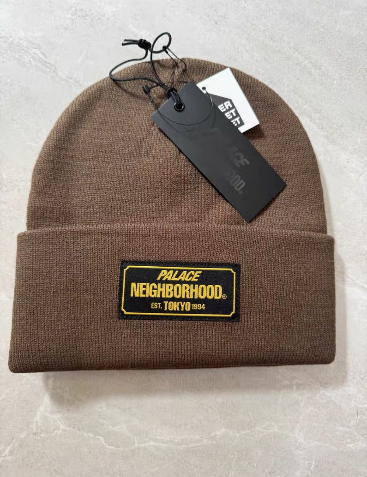 Palace Palace Lightning Speed Beanie Brown | Grailed