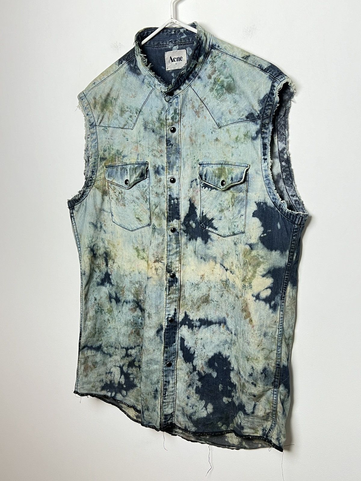 Acne Studios Vintage Acne Studios Denim Shirt Distressed Grunge opium Size US M / EU 48-50 / 2 - 3 Thumbnail