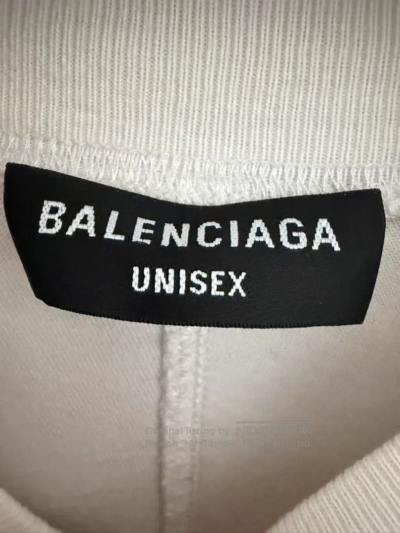 Balenciaga Balenciaga White red black color block long-sleeve T-shirt Size US M / EU 48-50 / 2 - 3 Thumbnail