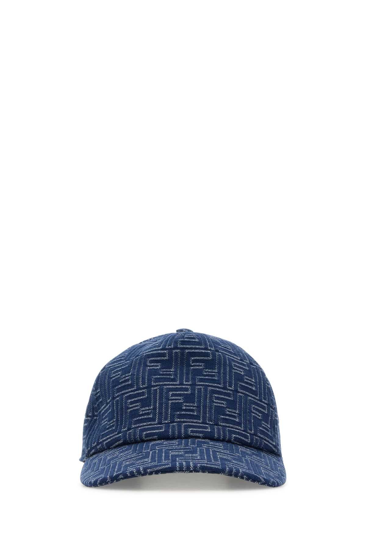 Embroidered Denim Baseball Cap