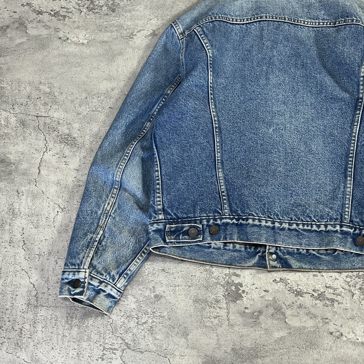 Levi's Vintage Clothing Vintage Levis Flannel Blanket Lined 90s Denim Jacket Size US XXS / EU 40 - 5 Thumbnail
