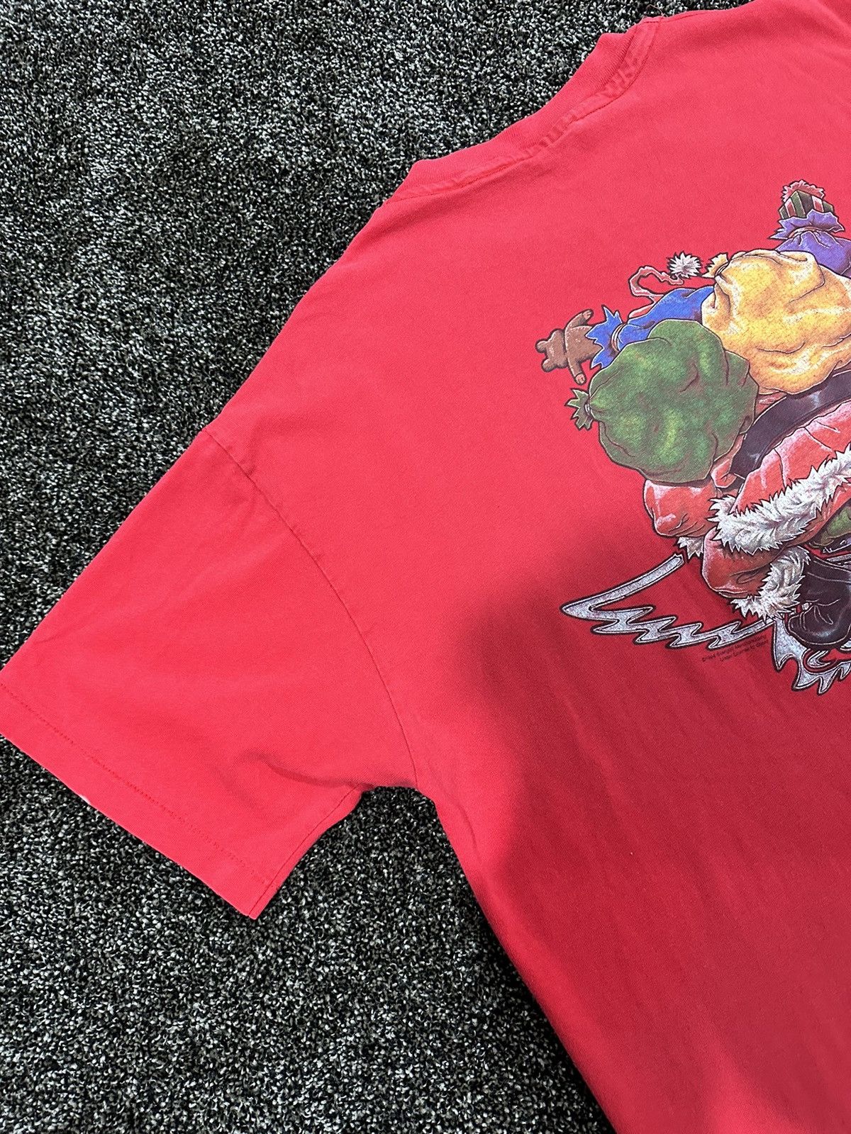 Aerosmith Vintage Aerosmith 1994 Red Cartoon Christmas Biker T-Shirt Size US XL / EU 56 / 4 - 15 Thumbnail
