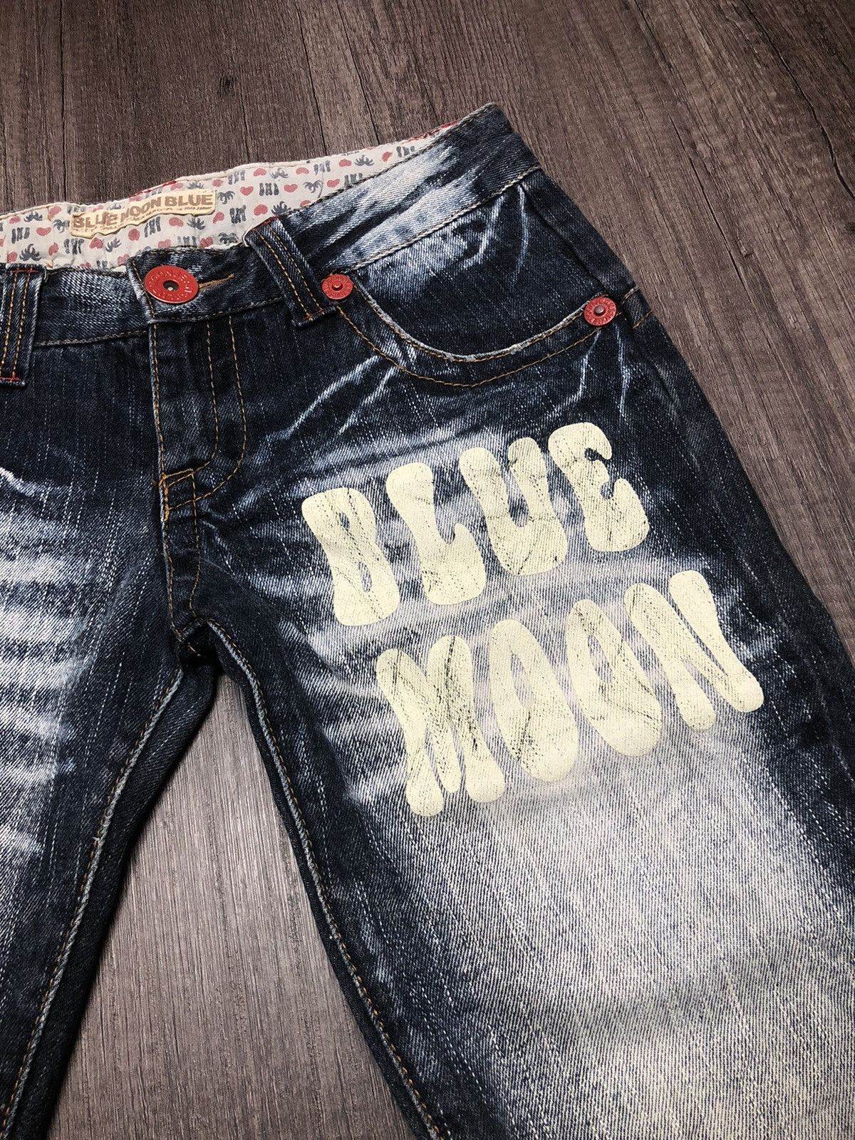 Blue Blue Japan × Japanese Brand × Vintage VINTAGE BLUE MOON BLUE SURF JEANS UNISEX DESIGN Size US 31 - 10 Thumbnail