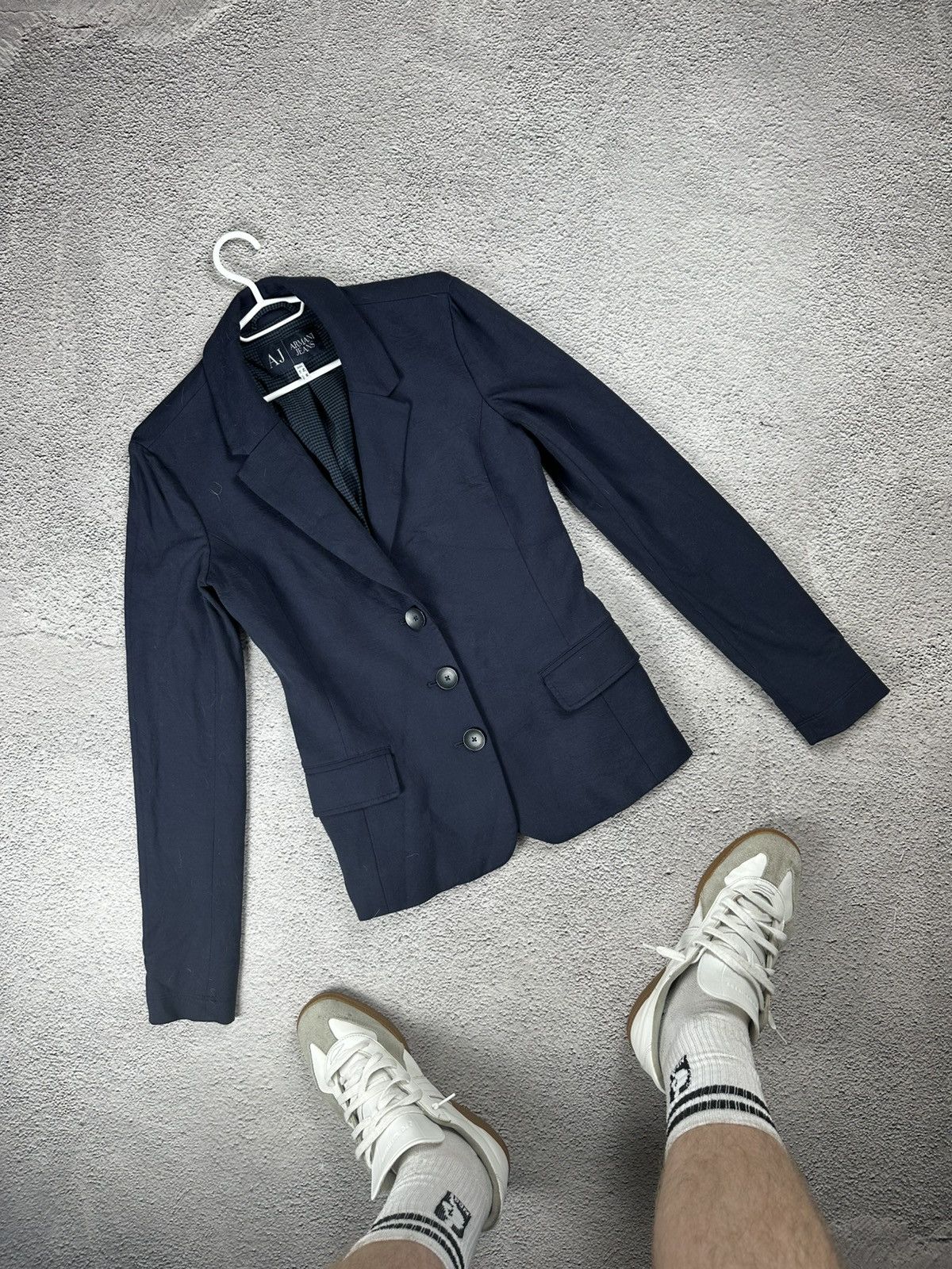 Giorgio Armani Armani Jeans Woman’s Blue Coat Jacket Old Money Style Size M / US 6-8 / IT 42-44 - 1 Thumbnail