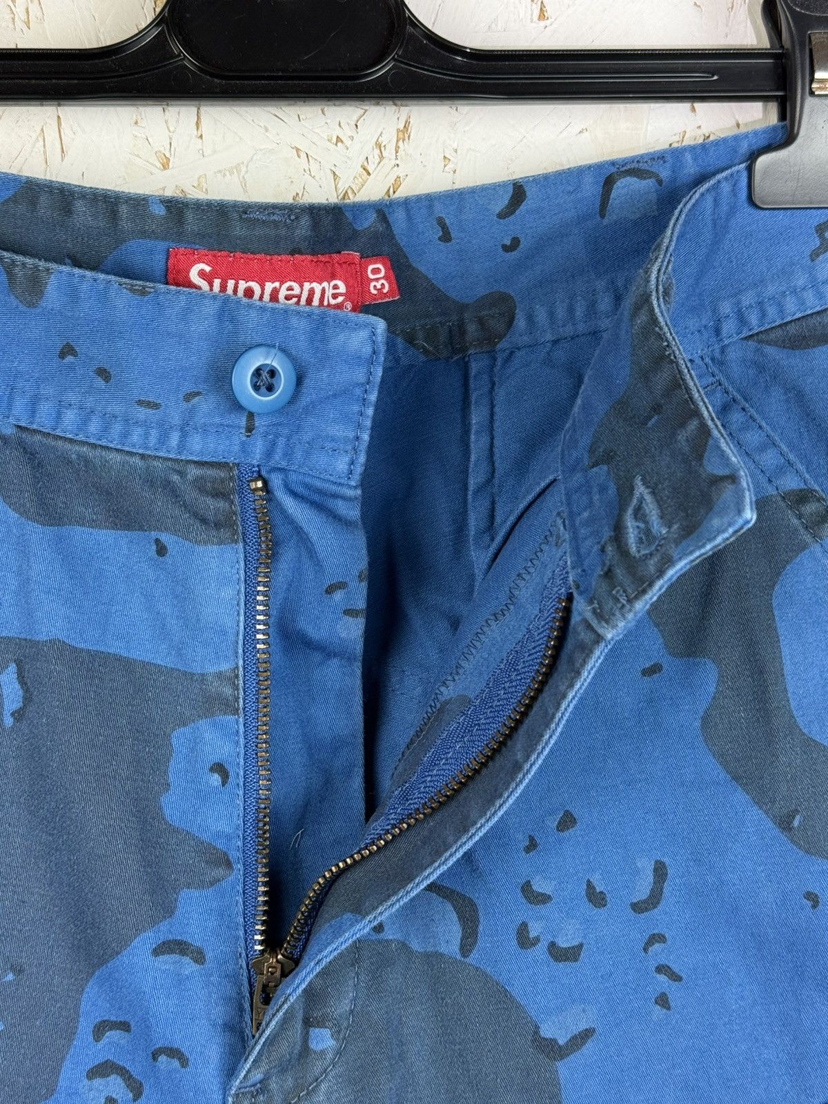 Supreme Supreme Overdyed Camo Cargo Shorts SS21 Blue Size 30 Size US 30 / EU 46 - 5 Thumbnail