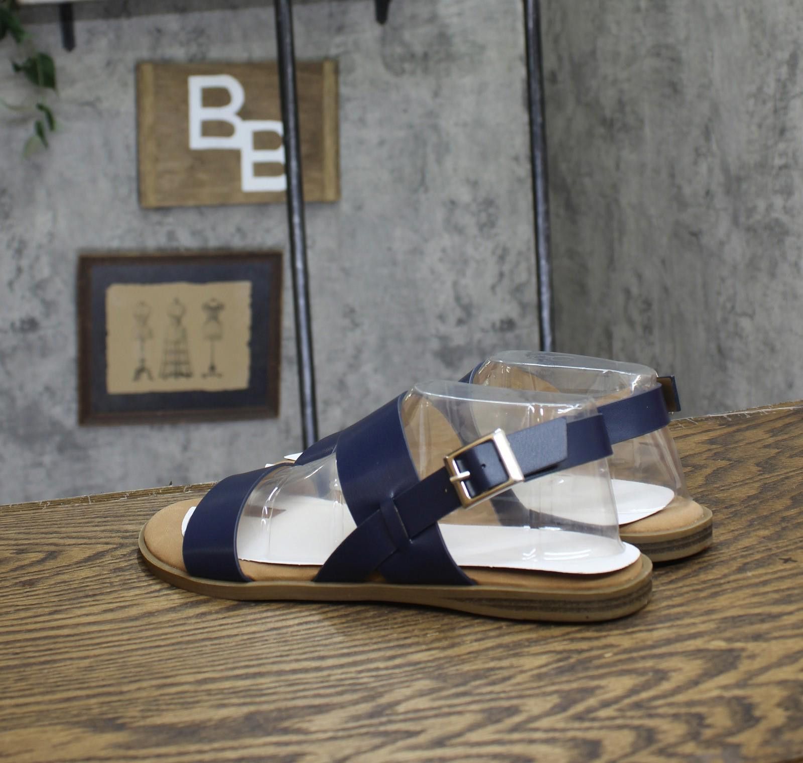 Other Nwt Journee Collection Strap Sandals Lavine Navy Blue 9m Size US 9 / IT 39 - 2 Thumbnail