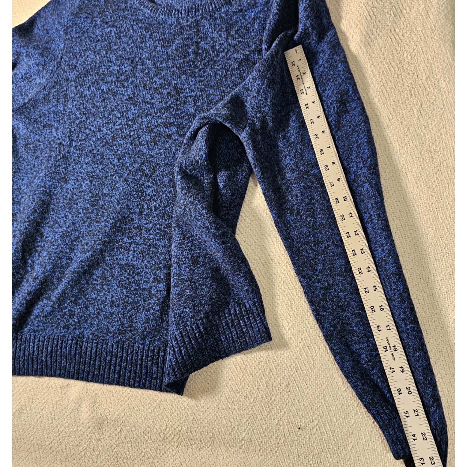 American Eagle Outfitters American Eagle Outfitters Sweater Men XL Classic Fit Crew Neck Wool Blend Blue Black Marled Knit Pullover All Seasons Baggy? (Oops) Size US XL / EU 56 / 4 - 6 Thumbnail
