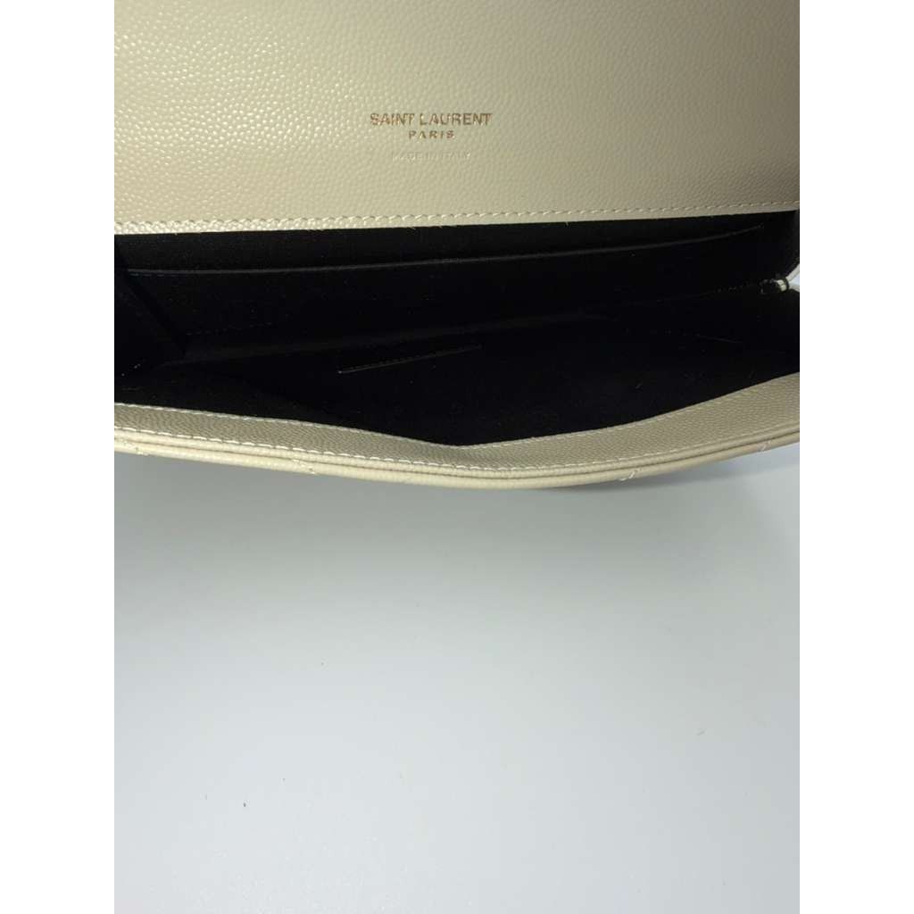 Saint Laurent Paris CC31 Size: OS / YSL Envelope wristlet in Grey Size ONE SIZE - 9 Thumbnail