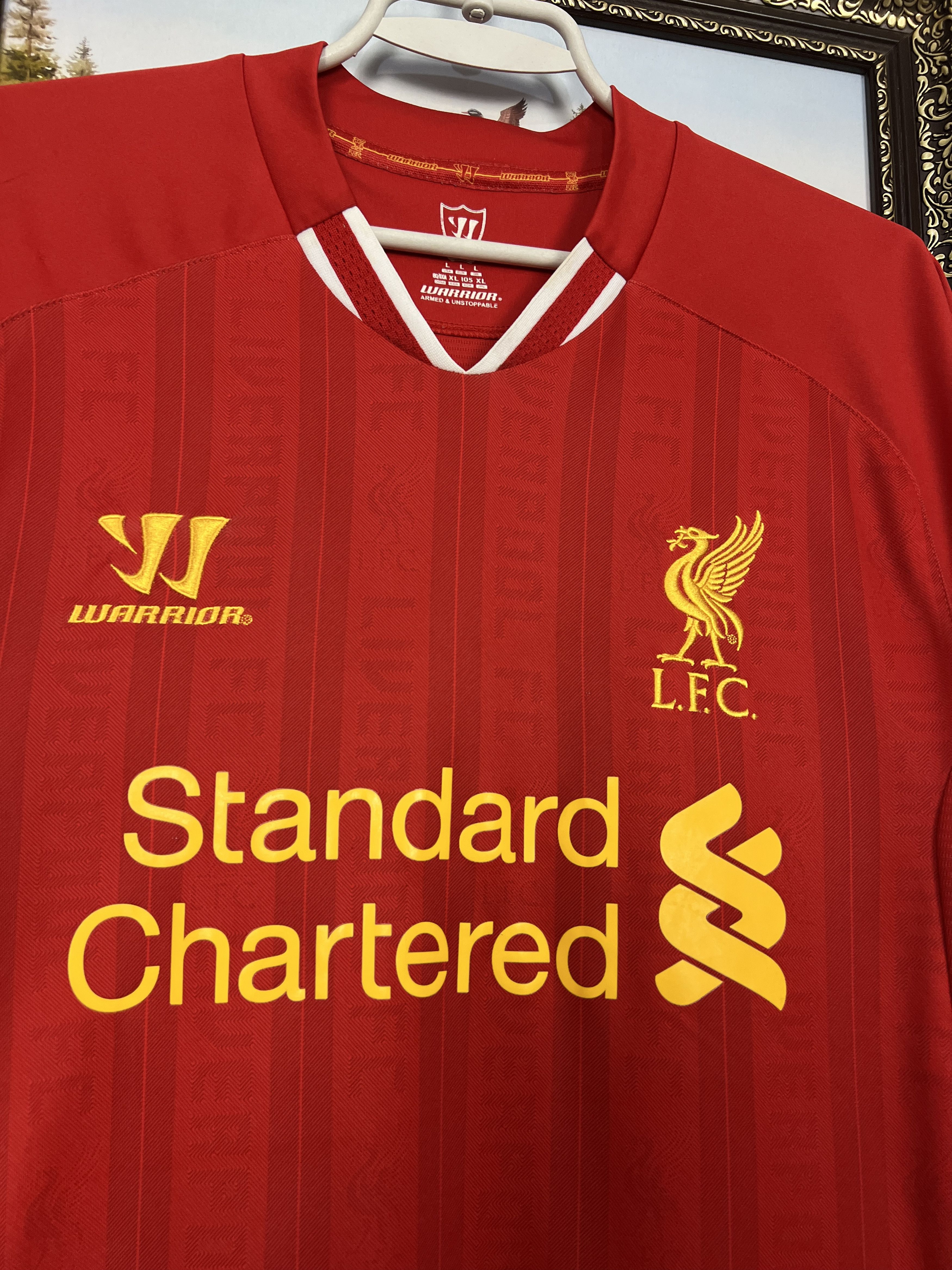Warrior Liverpool Home football shirt 2013 Soccer Jersey Trikot Size US L / EU 52-54 / 3 - 3 Thumbnail