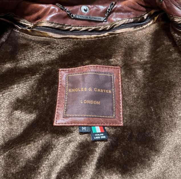 Knoles & Carter Knoles & Carter Genuine Italian Leather Jacket 90s Womens Size M / US 6-8 / IT 42-44 - 3 Thumbnail