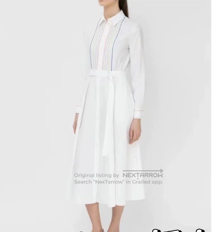 Loro Piana Loro Piana Dress with Colorful Thread Embroidery on the Fr Size XS / US 0-2 / IT 36-38 - 8 Thumbnail