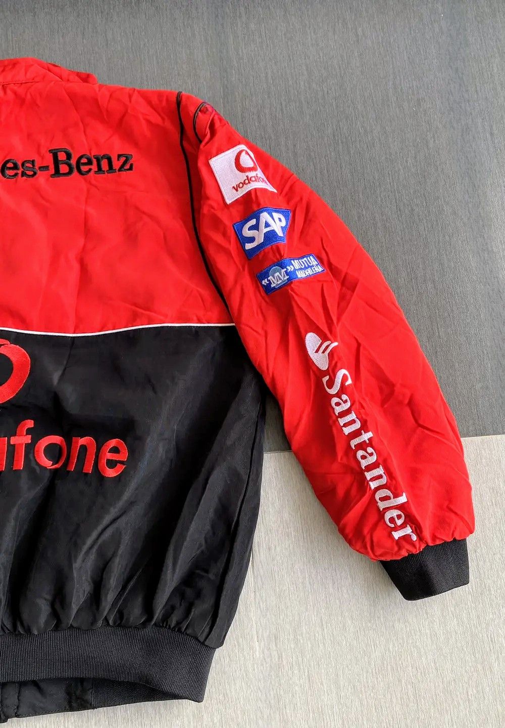 Vintage 💀🔥 MERCEDEZ BENZ 💥 LEWIS HAMILTON F1 Racing Jacket Retro Size US L / EU 52-54 / 3 - 8 Thumbnail