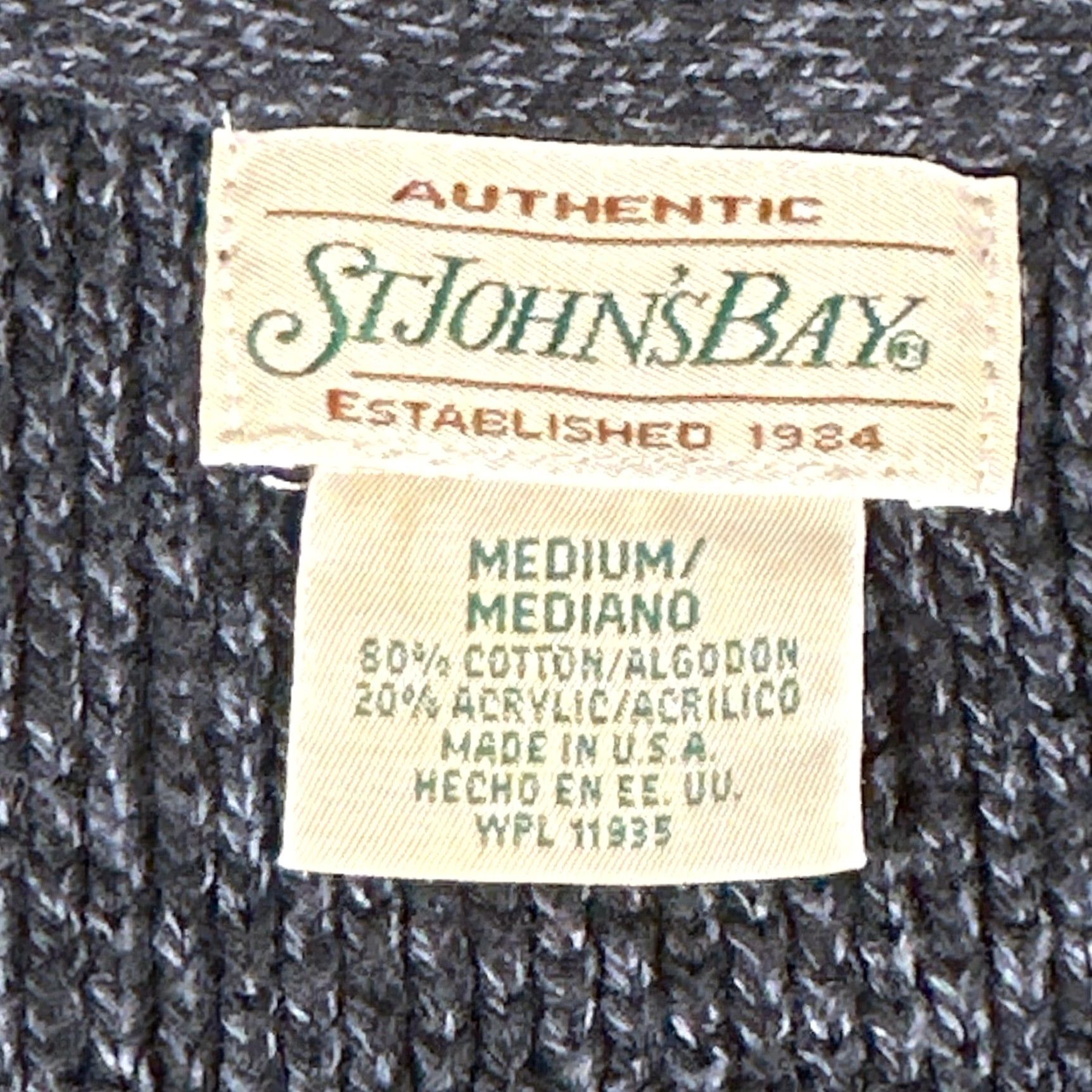 Vintage VINTAGE St. John's Bay Sweater Vest Mens Medium Gray Knit Cardigan 80s 90s Solid Button Front V-Neck Cotton Acrylic Casual Fall Mens Size US M / EU 48-50 / 2 - 3 Thumbnail
