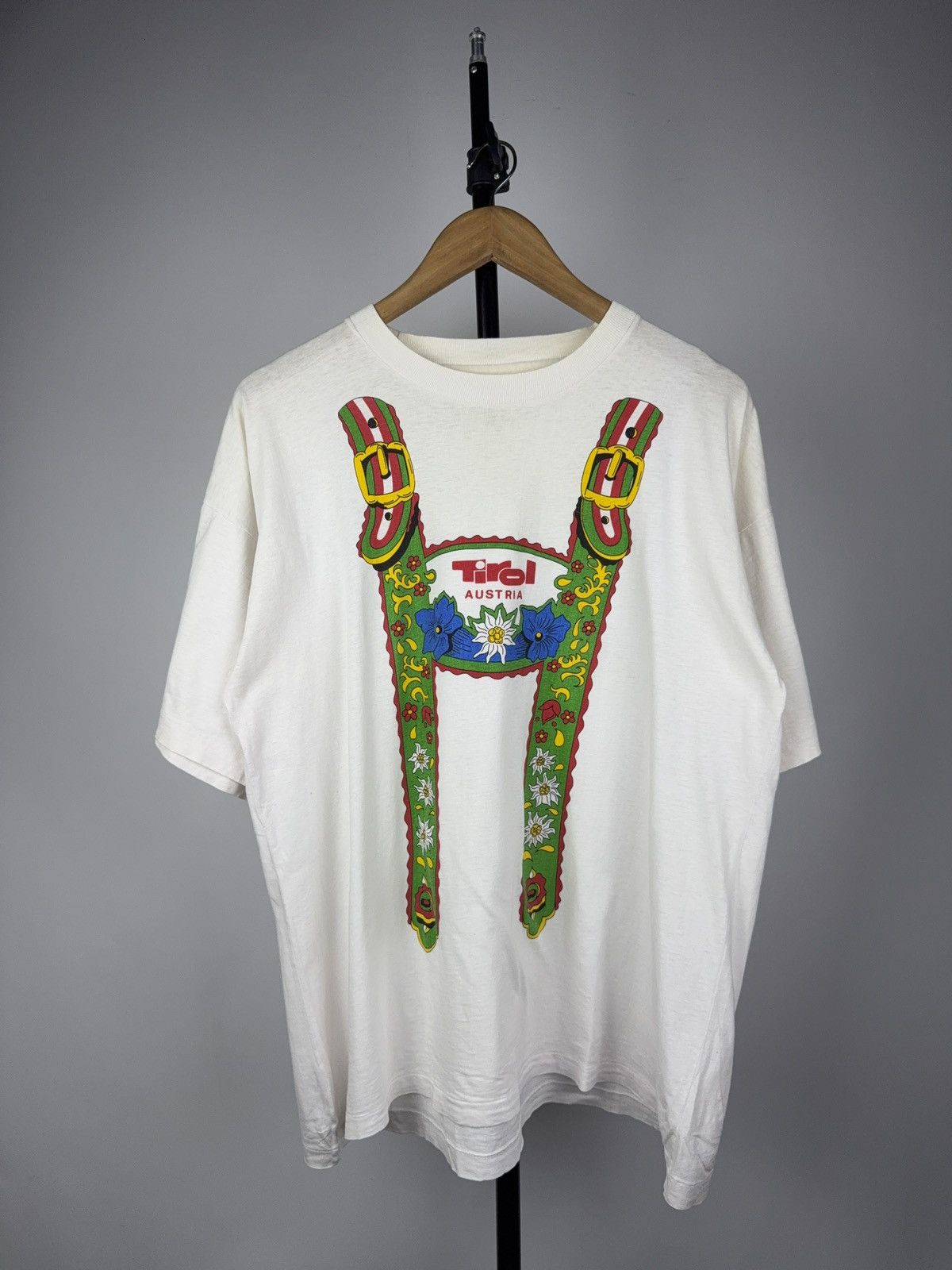 Vintage Vintage Retro Rare Traditional Style Tirol Austria T Shirt Size US L / EU 52-54 / 3 - 1 Thumbnail