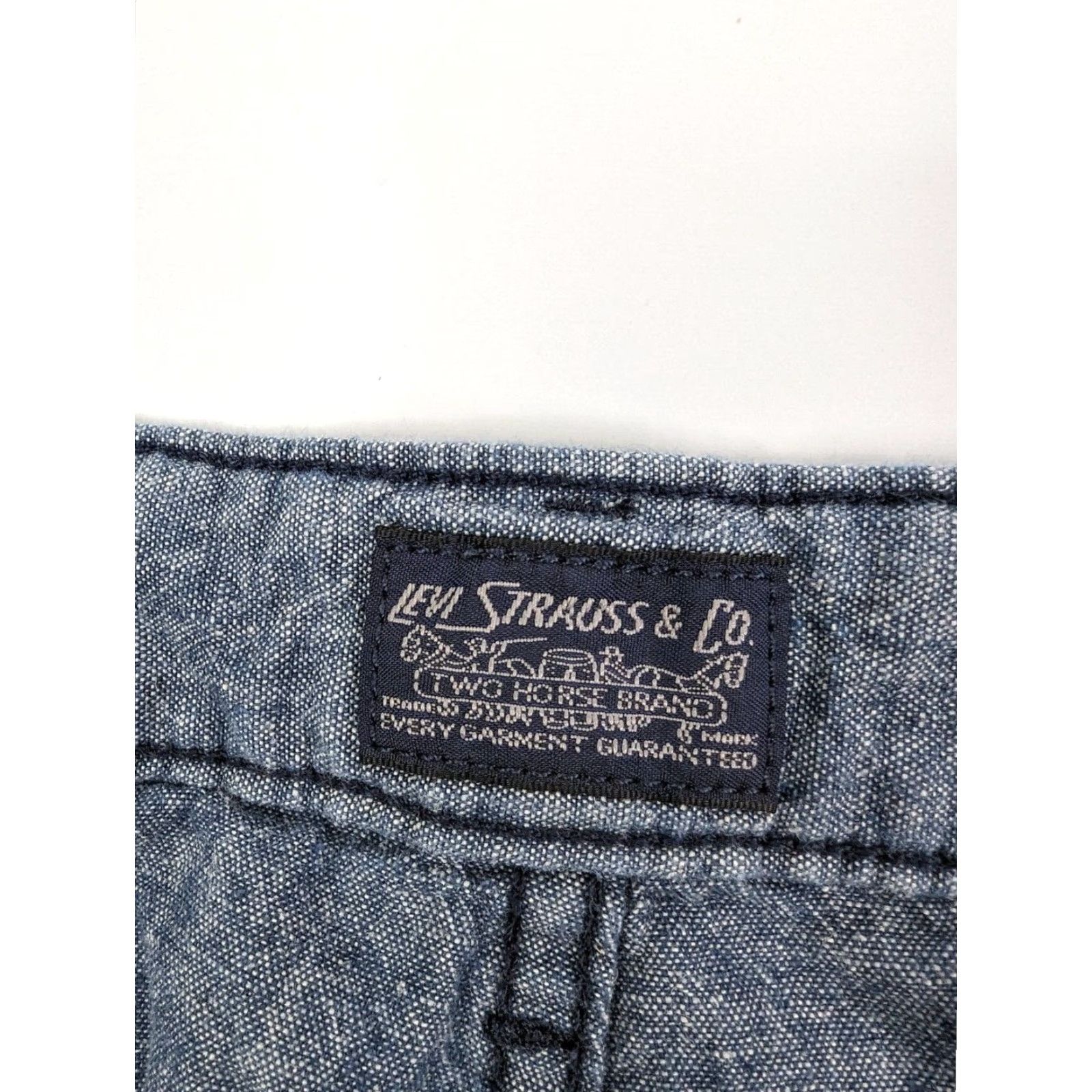 Levi's Levi's Outdoors Cargo Shorts Men's 40 Blue Cotton Linen Regular Pocket Logo Casual Pants Size US 40 / EU 56 - 7 Thumbnail