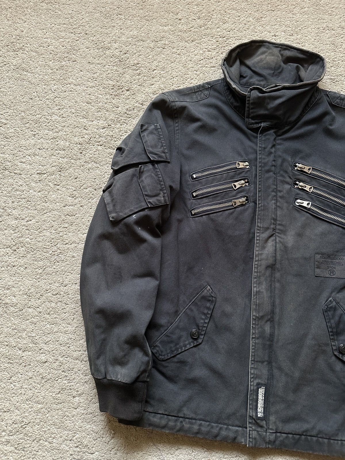 Neighborhood AW2002 Neighbourhood Multi Zipper Sun Faded Jacket Size US S / EU 44-46 / 1 - 4 Thumbnail