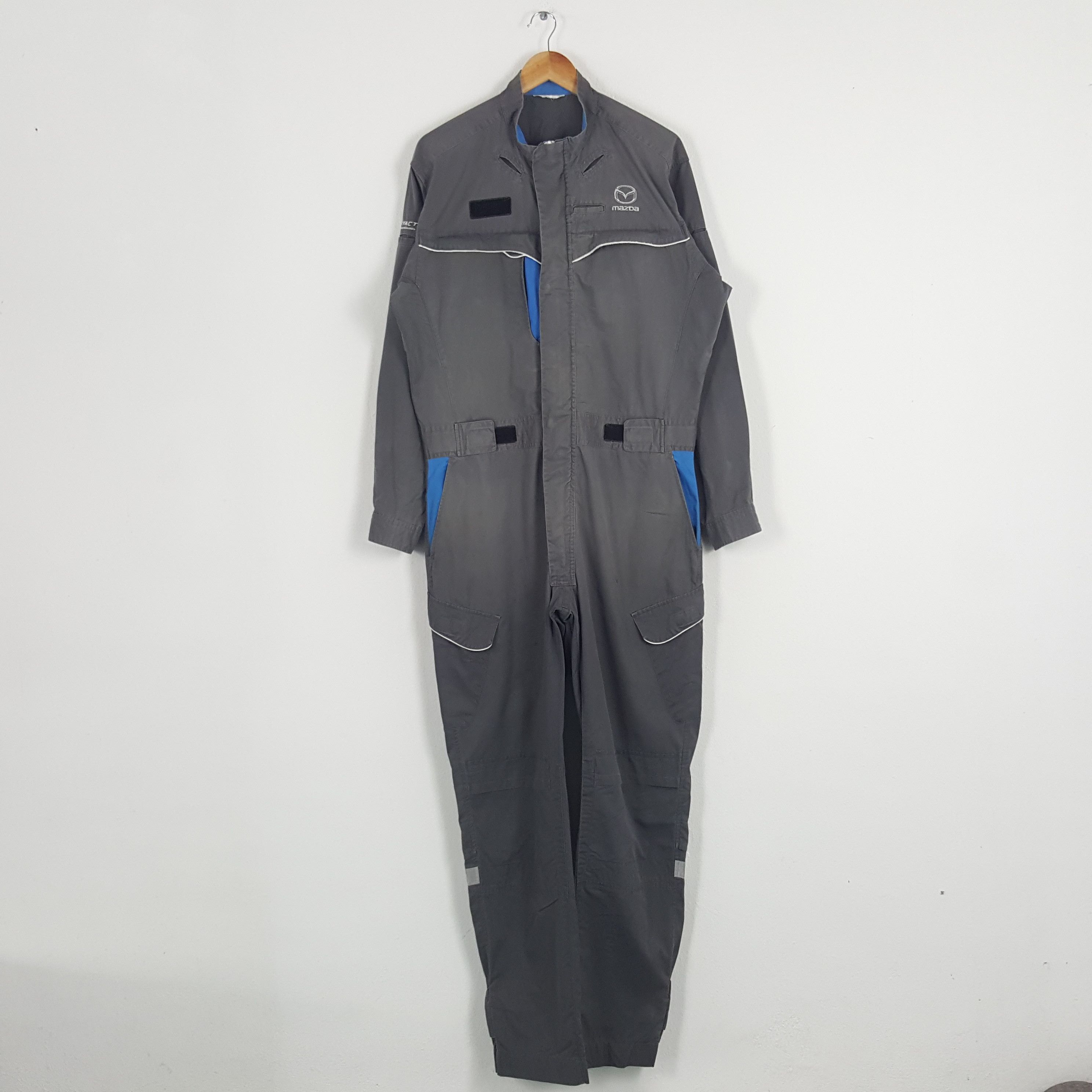 Japanese Brand × Vintage Vintage Mazda Japanese Rally Team Work Coverall Jacket Size US XL / EU 56 / 4 - 4 Thumbnail