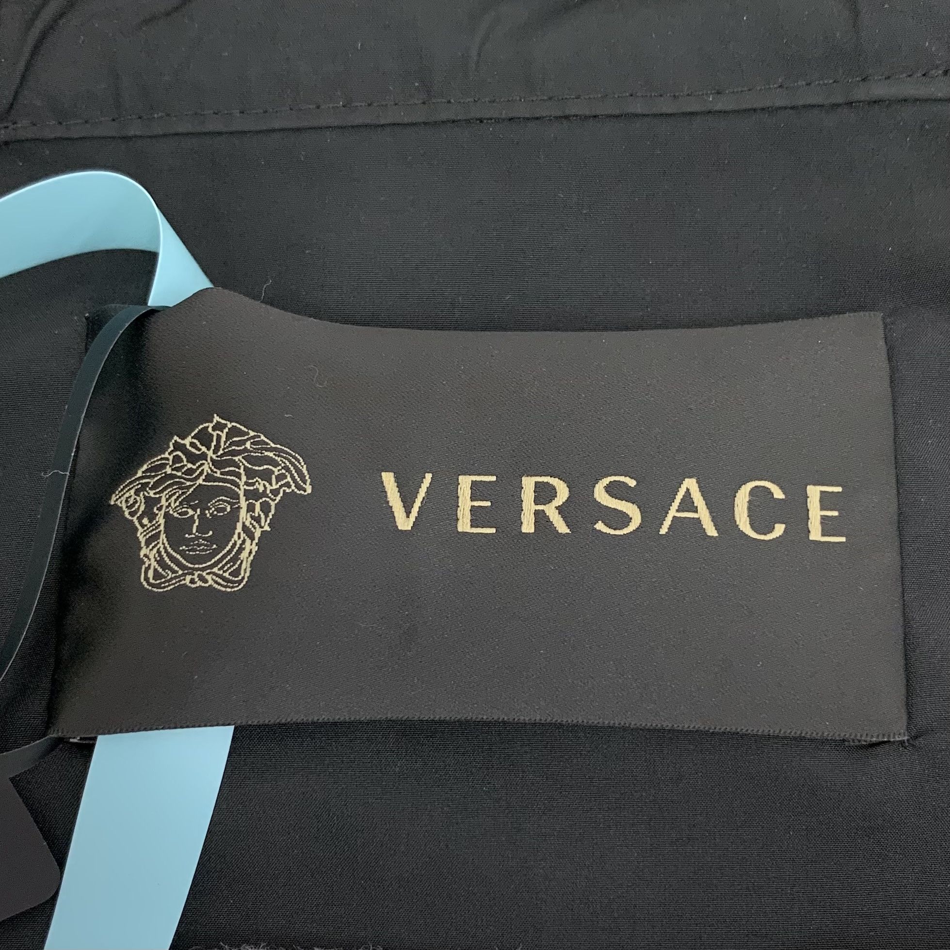 Versace Versace Black Floral Print Hooded Zip-Up Jacket (XL) Size US XL / EU 56 / 4 - 2 Thumbnail
