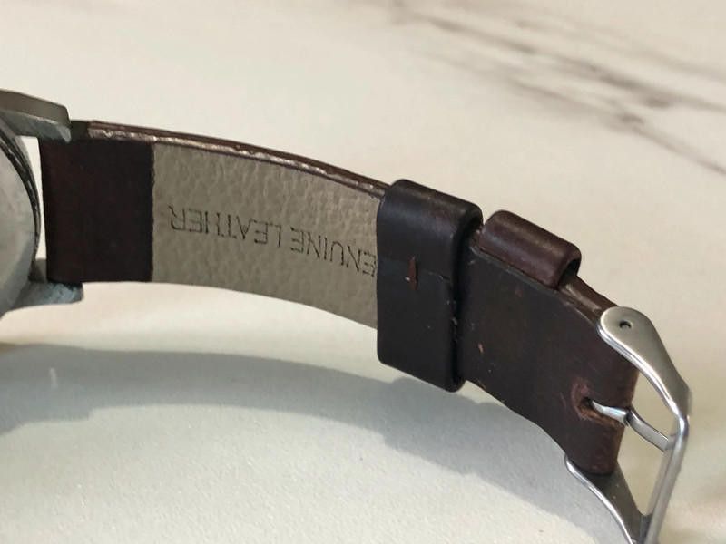 Komono Komono Estelle Pastel silver dial brown leather strap watch Size ONE SIZE - 6 Thumbnail