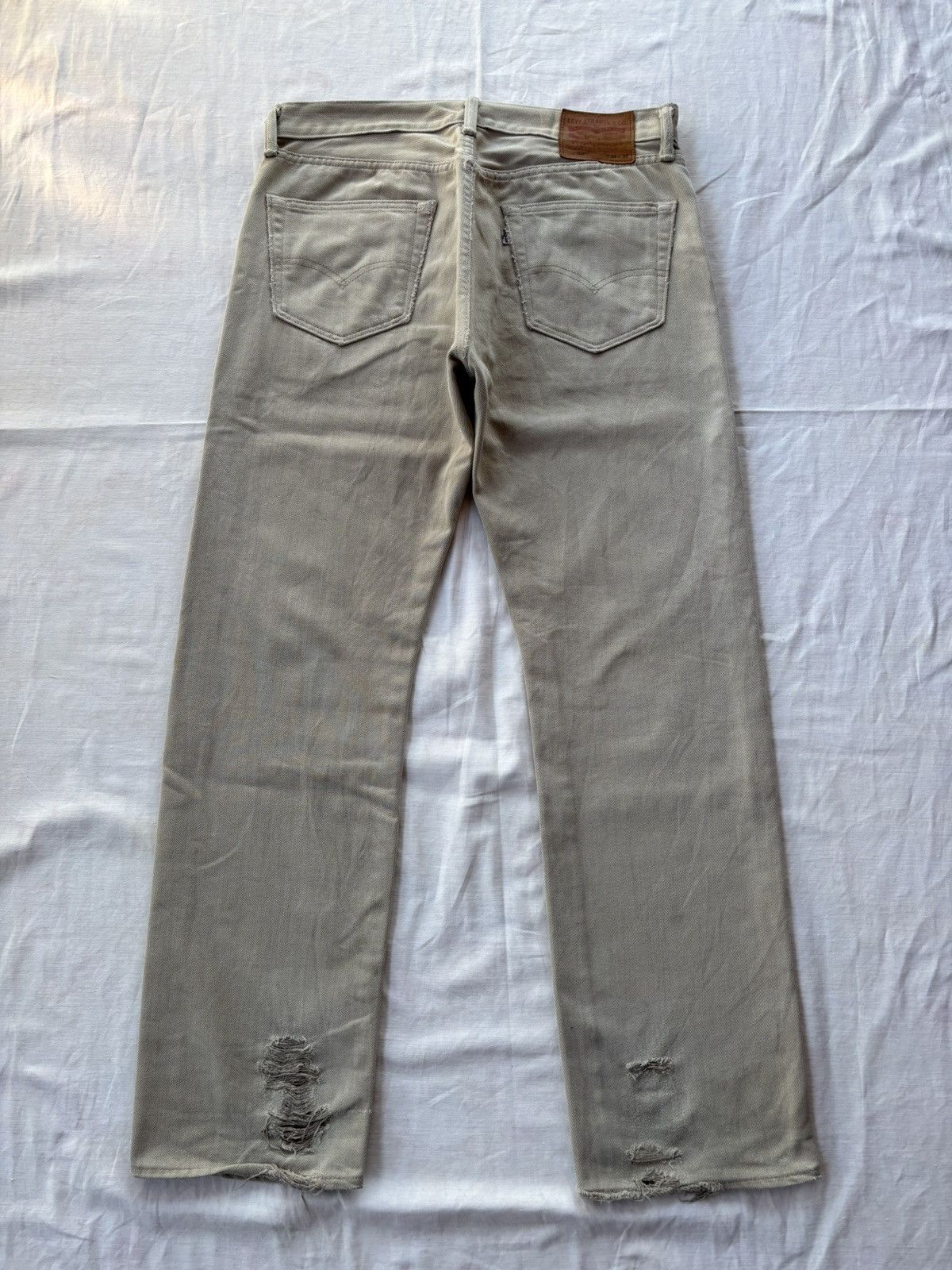 Kapital LEVIS 505 White Tab Loose Fit Distressed Denim Jeans Size US 33 - 9 Thumbnail