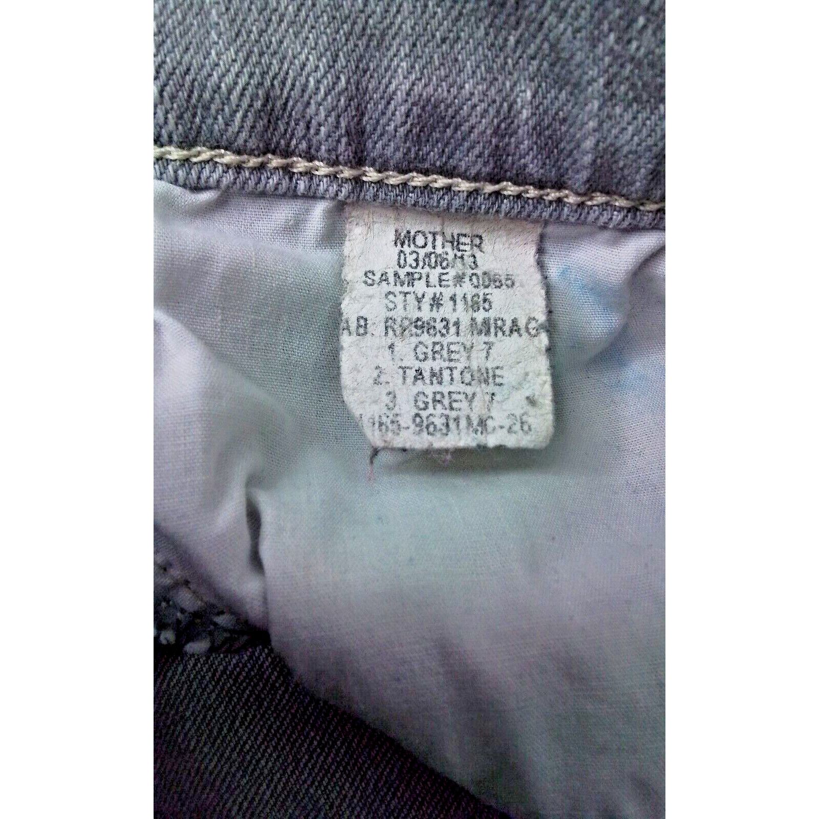 MOTHER Mother Denim Jeans Women's 30 Gray Flare Distressed Size 30" / US 8 / IT 44 - 9 Thumbnail