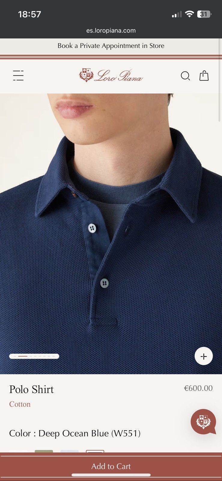 Loro Piana Polo Shirt Loro Piana Size US XL / EU 56 / 4 - 9 Thumbnail