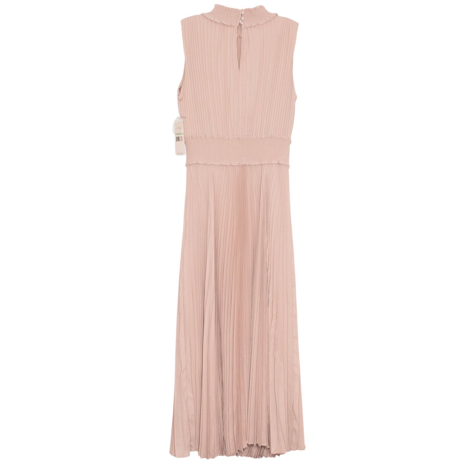 Nanette Lepore NWT Nanette Lepore Maxi Dress Pleated Smock High Neck Pink 8 Size M / US 6-8 / IT 42-44 - 2 Thumbnail