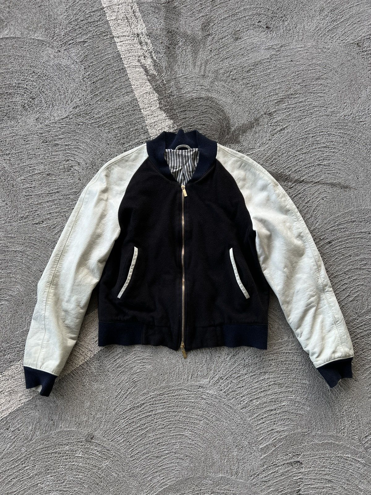 Thom Browne Thom Browne Varsity Leather Jacket Size US M / EU 48-50 / 2 - 1 Thumbnail