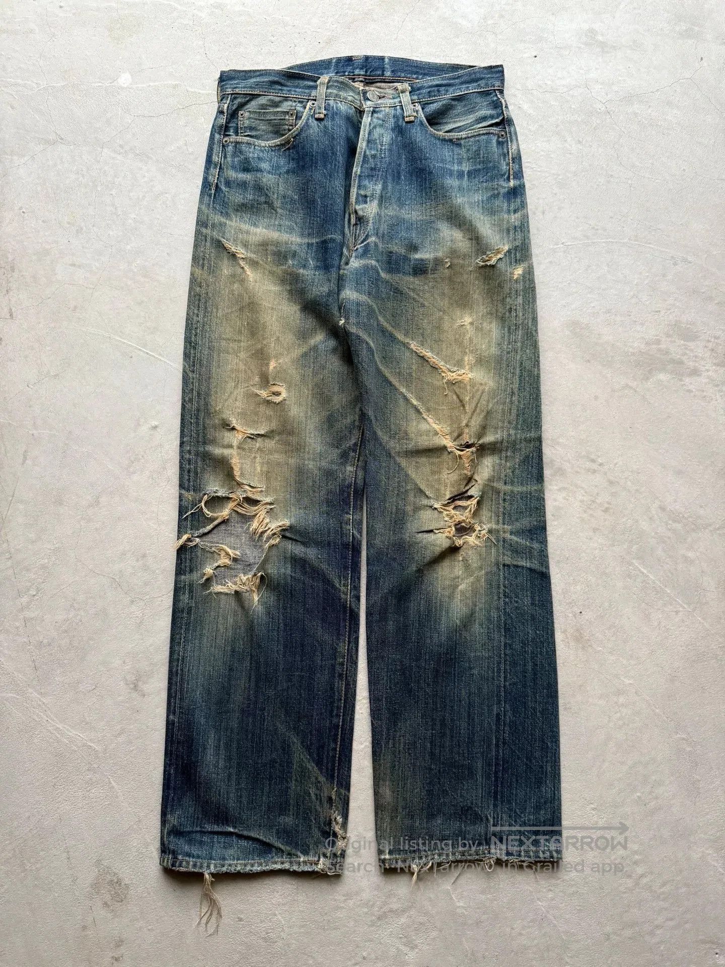 Vintage Vintage 90s RetroCraft Distressed Straight Jeans. Size US 30 / EU 46 - 1 Thumbnail