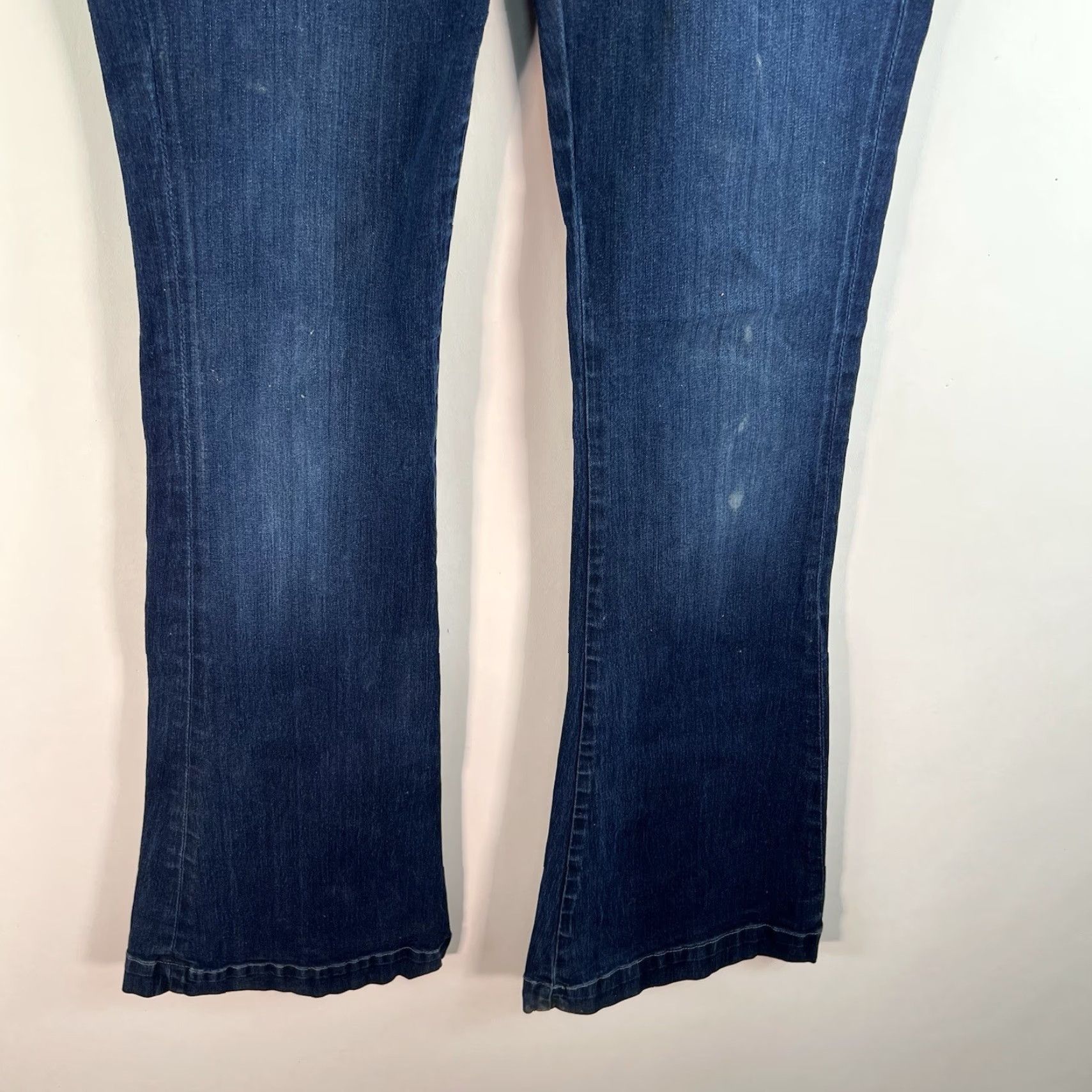 7 For All Mankind 7 For All Mankind Flare Jeans Women 29 Blue Denim 37 Inseam Zip 5-Pocket Size 29" - 4 Thumbnail