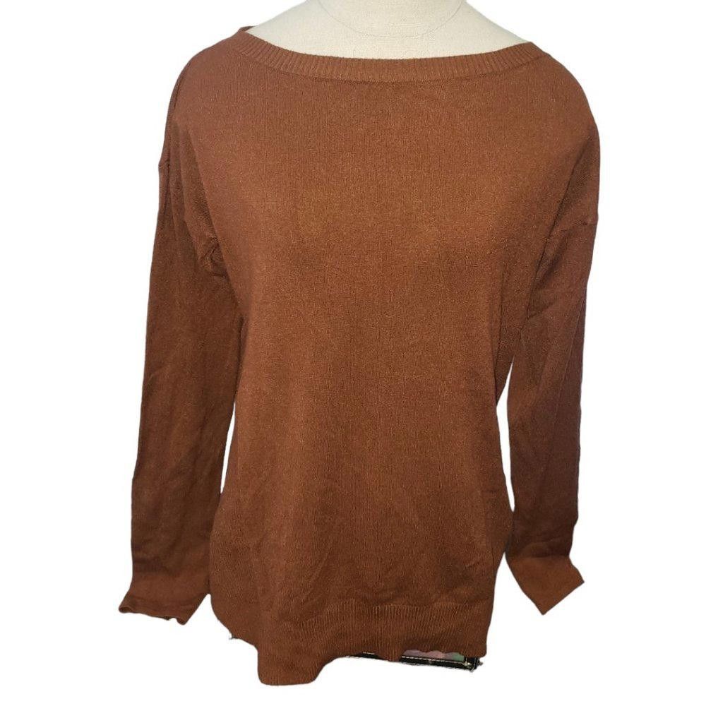 Designer CT787 Devotion by "Cyrus" Ladies Crew Neck Brown Sweater L Size L / US 10 / IT 46 - 1 Thumbnail
